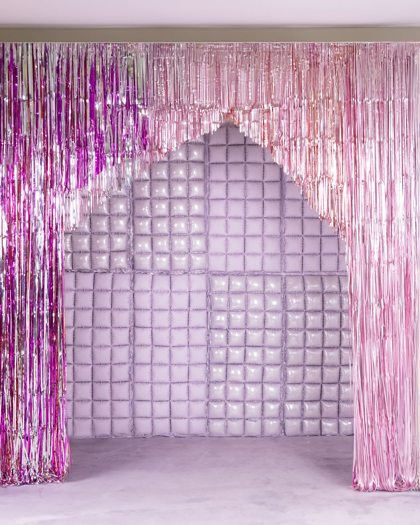 Purple Double-Sided Curtain Foil Balloon for kids birthday party