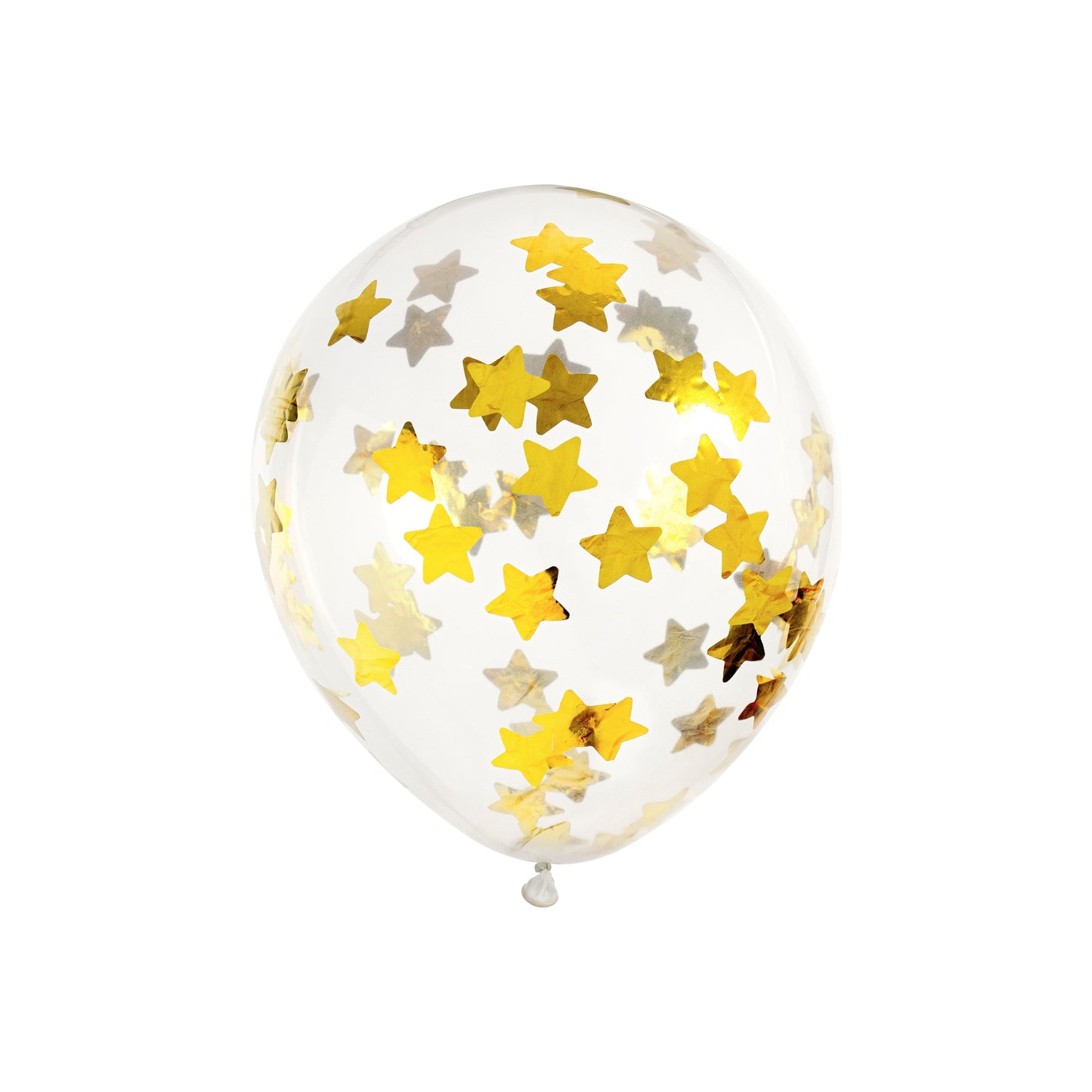 Gold star confetti balloon for kids birthday party