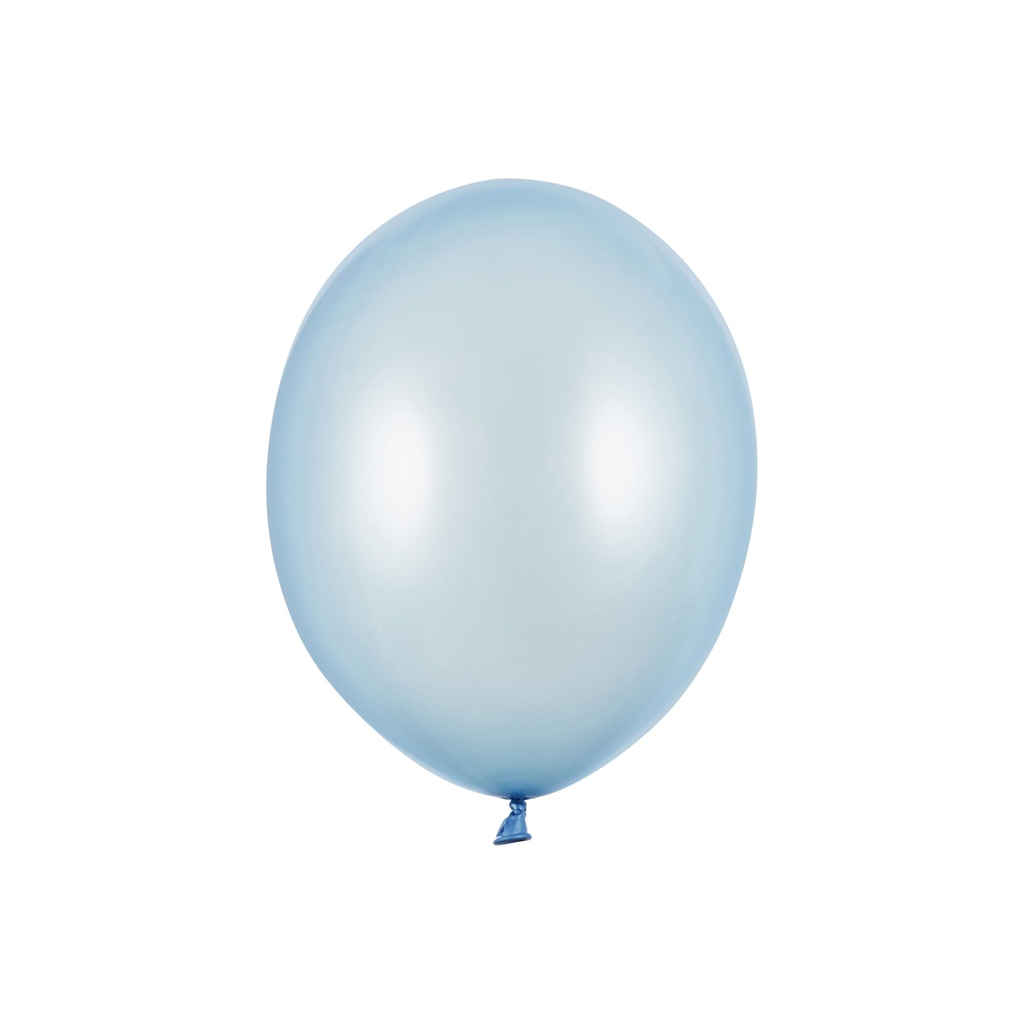 Metallic baby blue latex balloon 30 cm – strong pastel balloon for birthday party or baby shower decoration