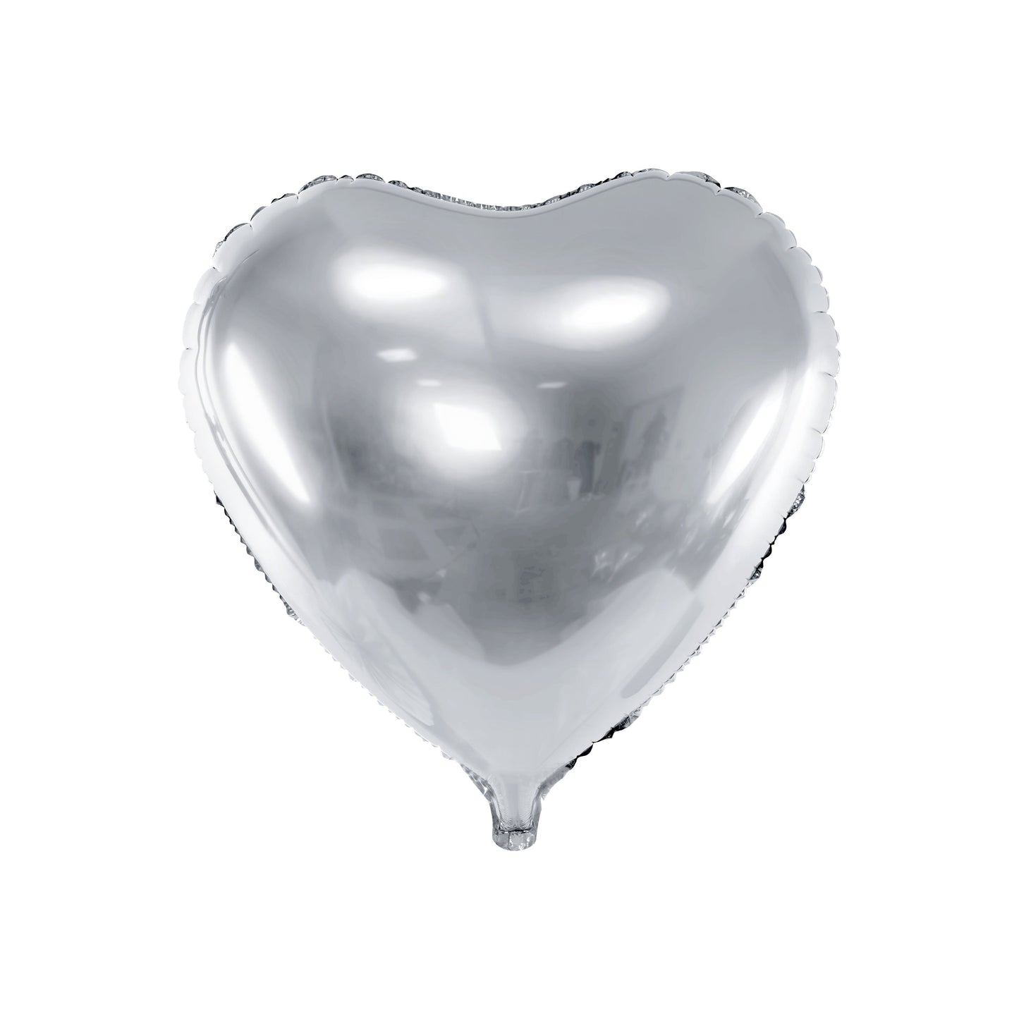 Silver Heart Foil Balloon
