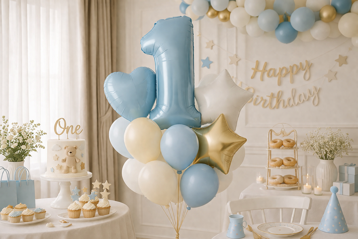 How to Style a Balloon Bouquet with Number Balloons - Step by Step Guide