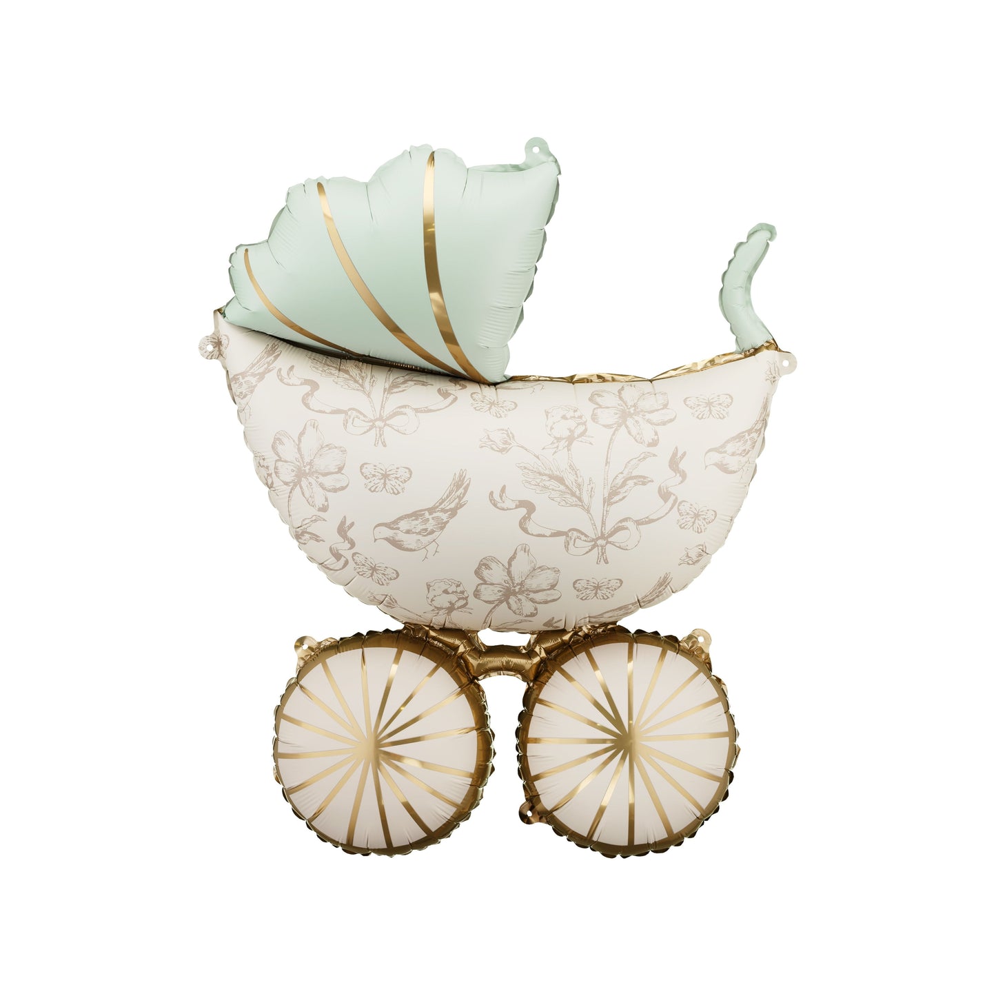Decorative baby carriage foil balloon