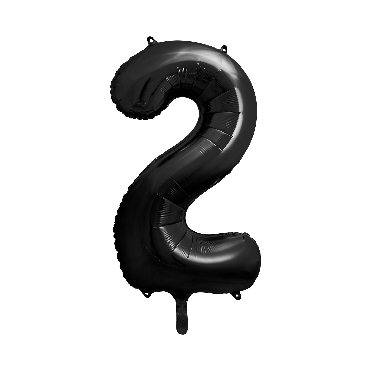 Black Foil Number 2 Balloon