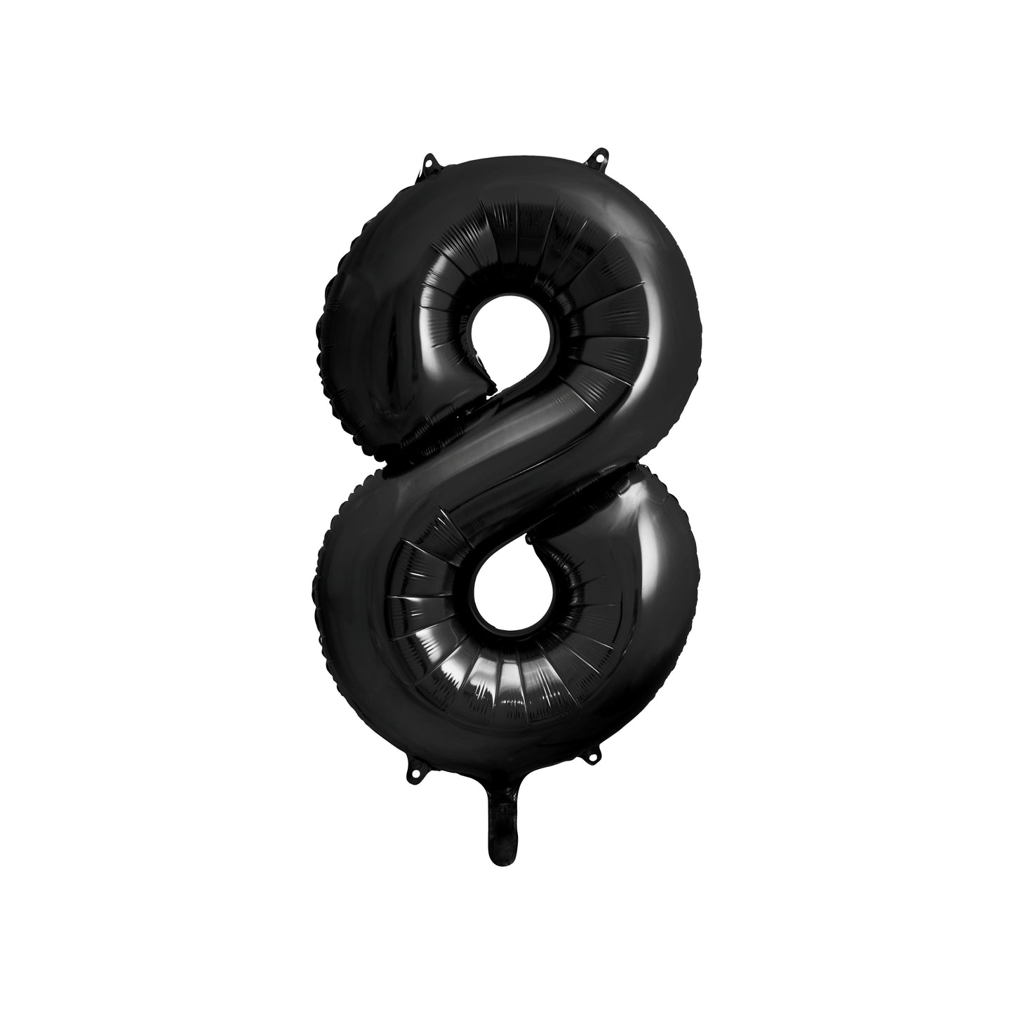 Black Foil Number 8 Balloon