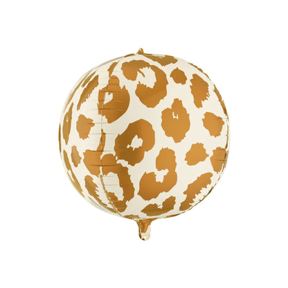 Leopard print balloon on a white background