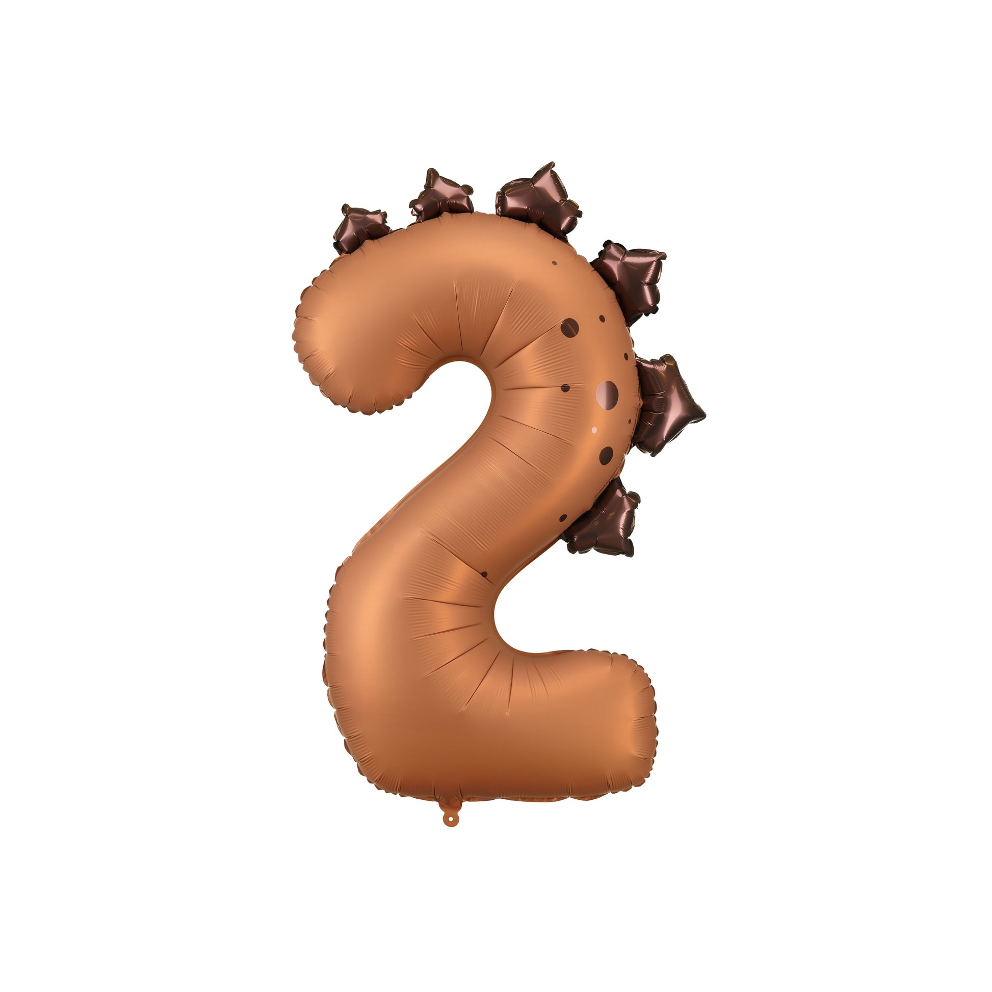 Copper Dinosaur Foil Number 2 Balloon