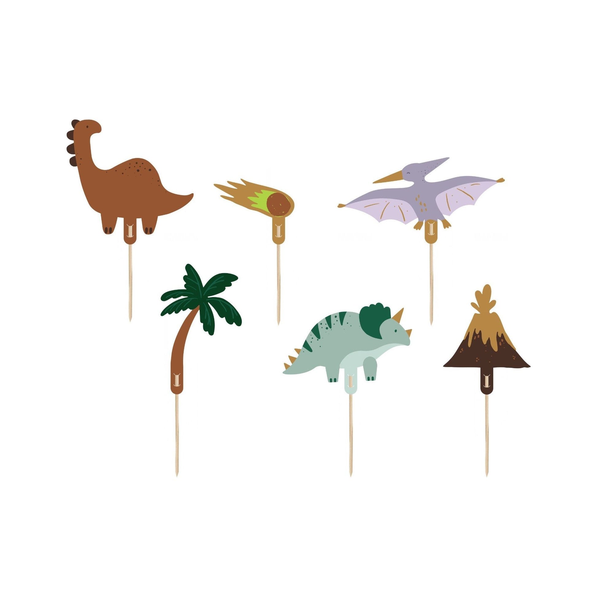 Dinosaur Cupcake Toppers