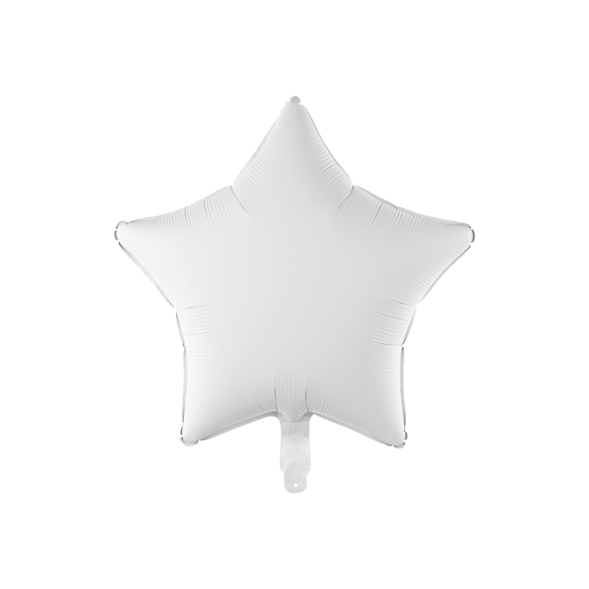 White star-shaped balloon on a white background