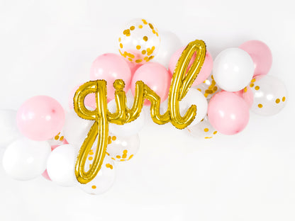Gold Girl Foil Balloon