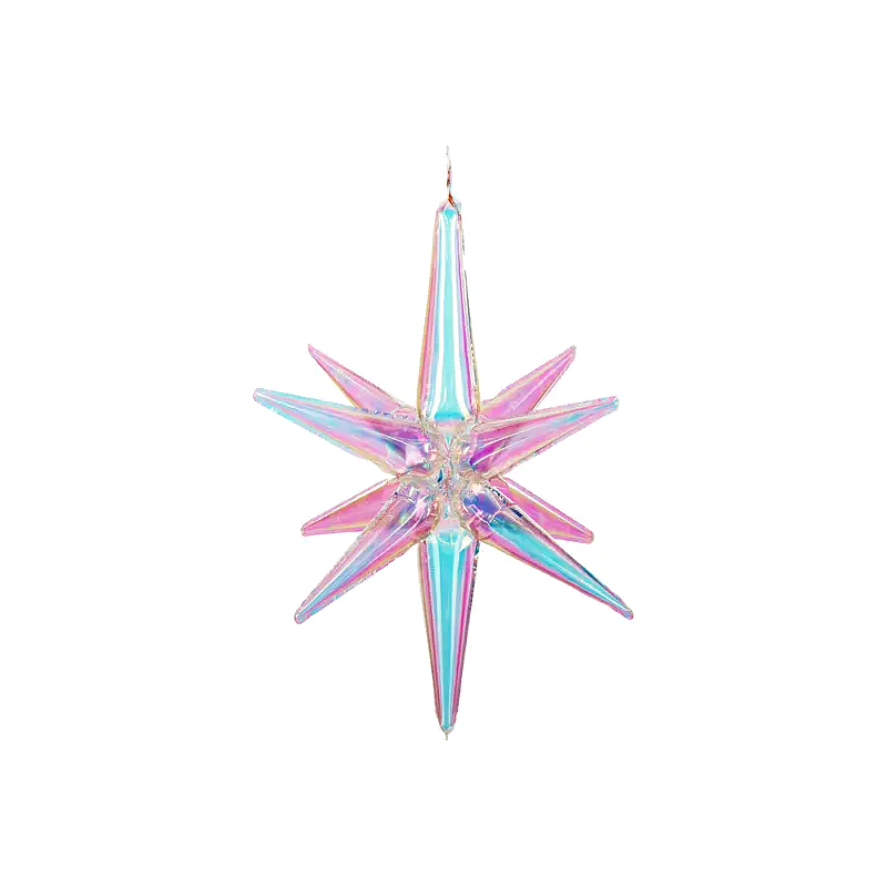 Iridescent 3D Star Balloon