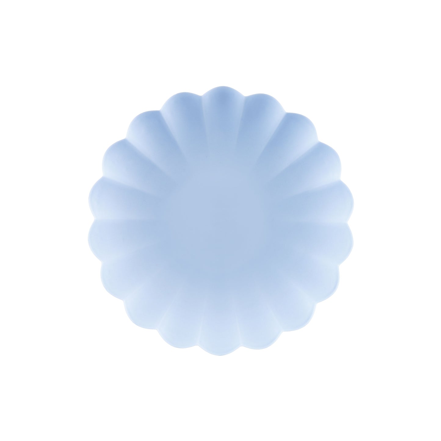 Light Blue Frill Plastic Plates