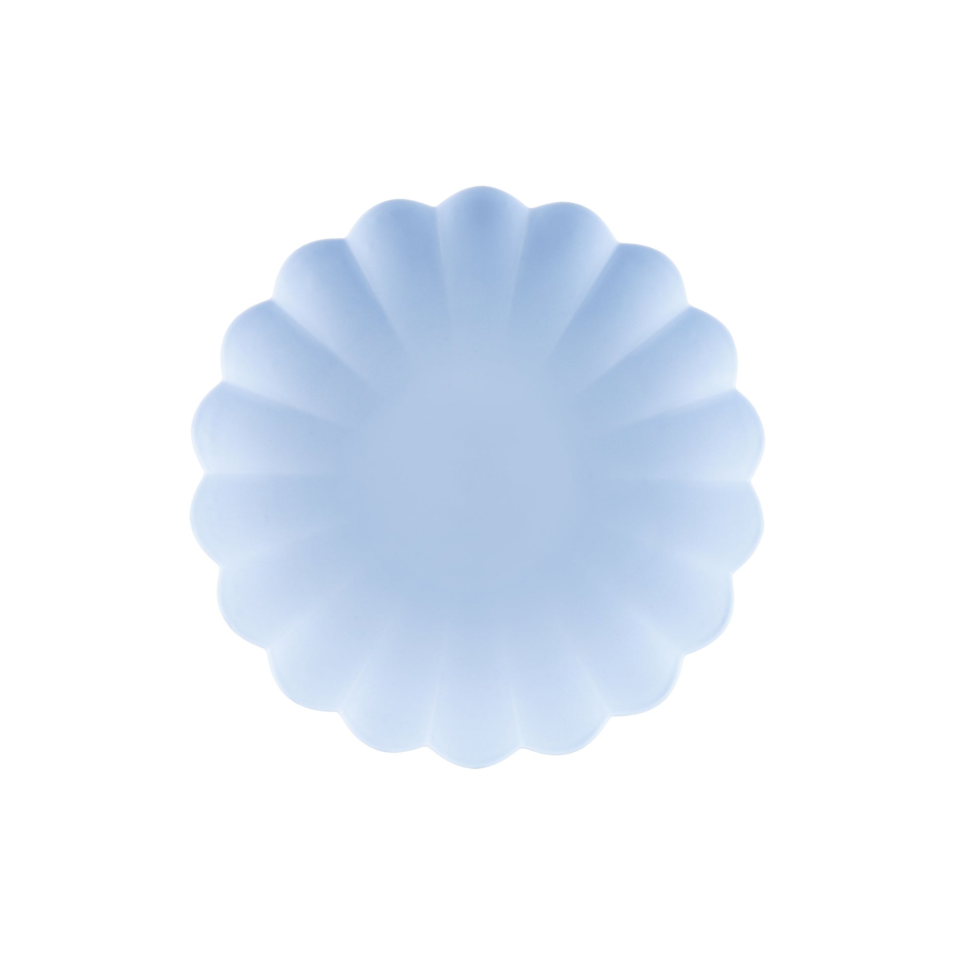 Light Blue Frill Plastic Plates