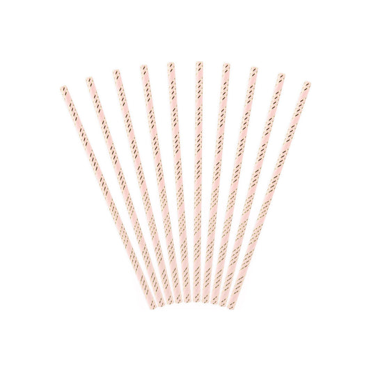 Light Pink Paper Straws