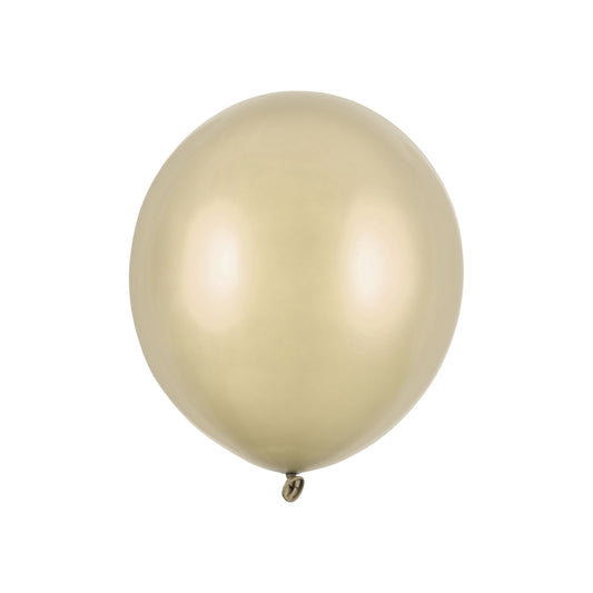 Gold balloon on a white background