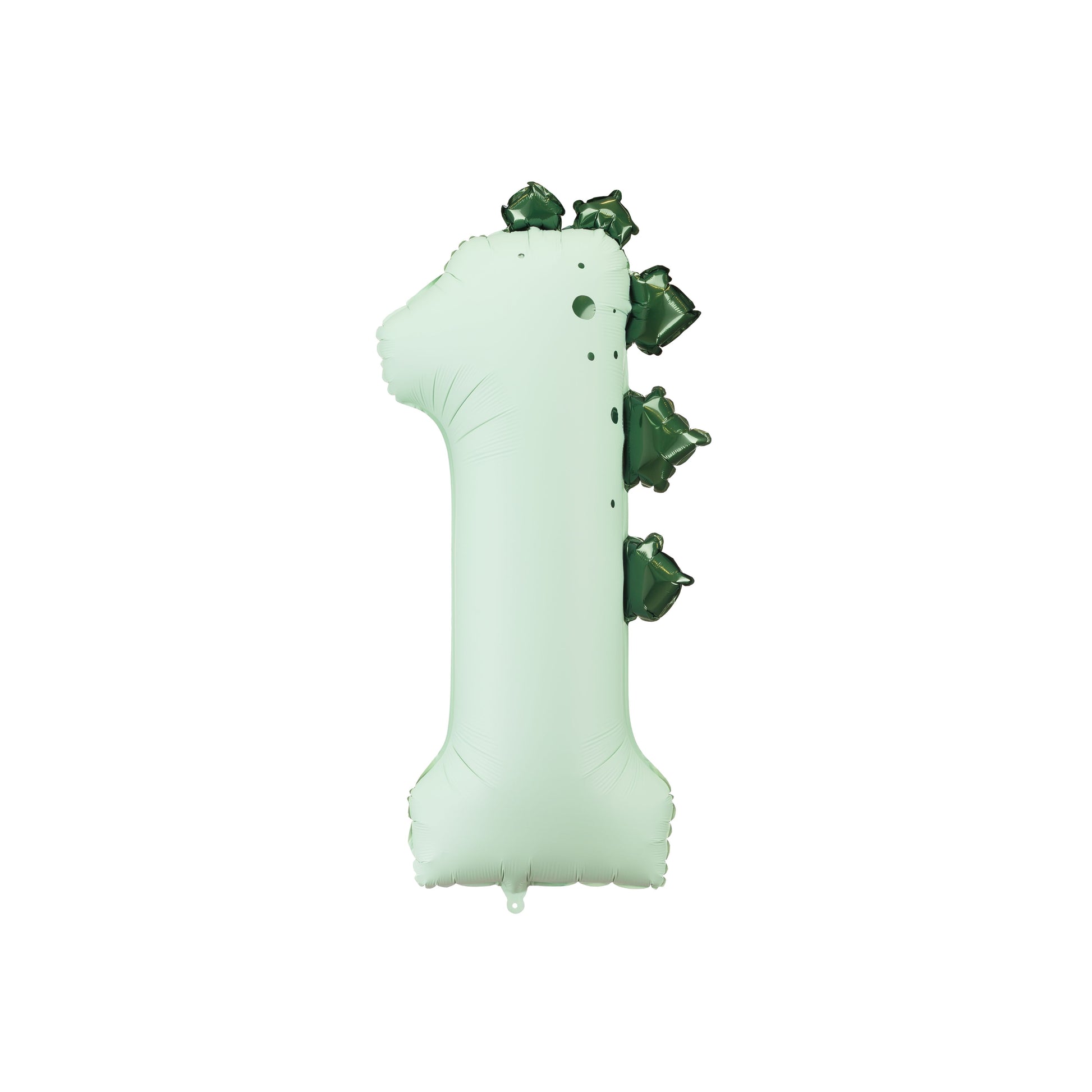 Mint Dinosaur Foil Number 1 Balloon