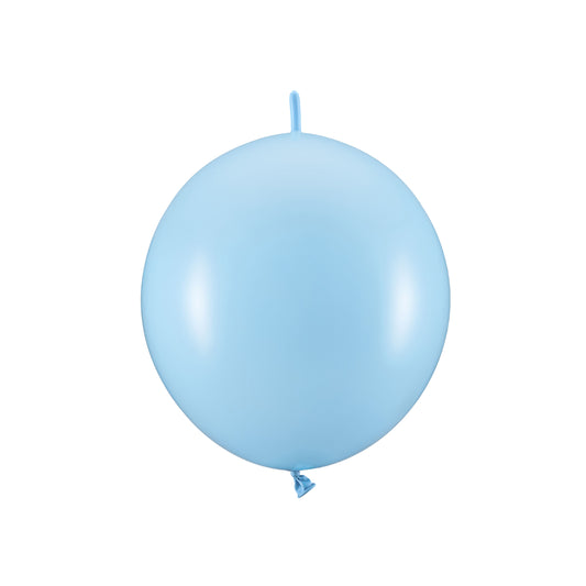 Pastel Baby Blue Linking Balloons