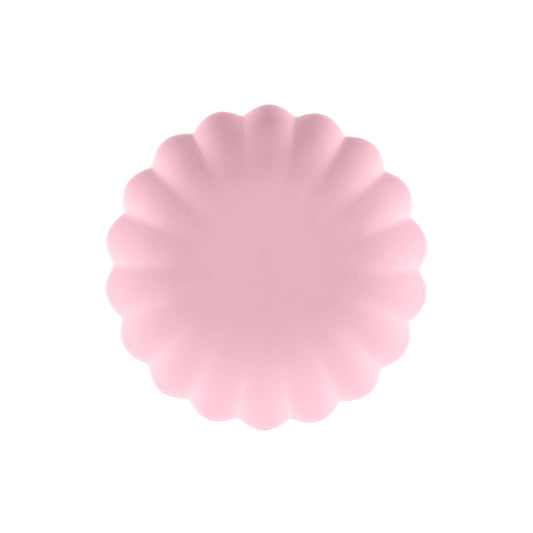 Pink Frill Plastic Plates