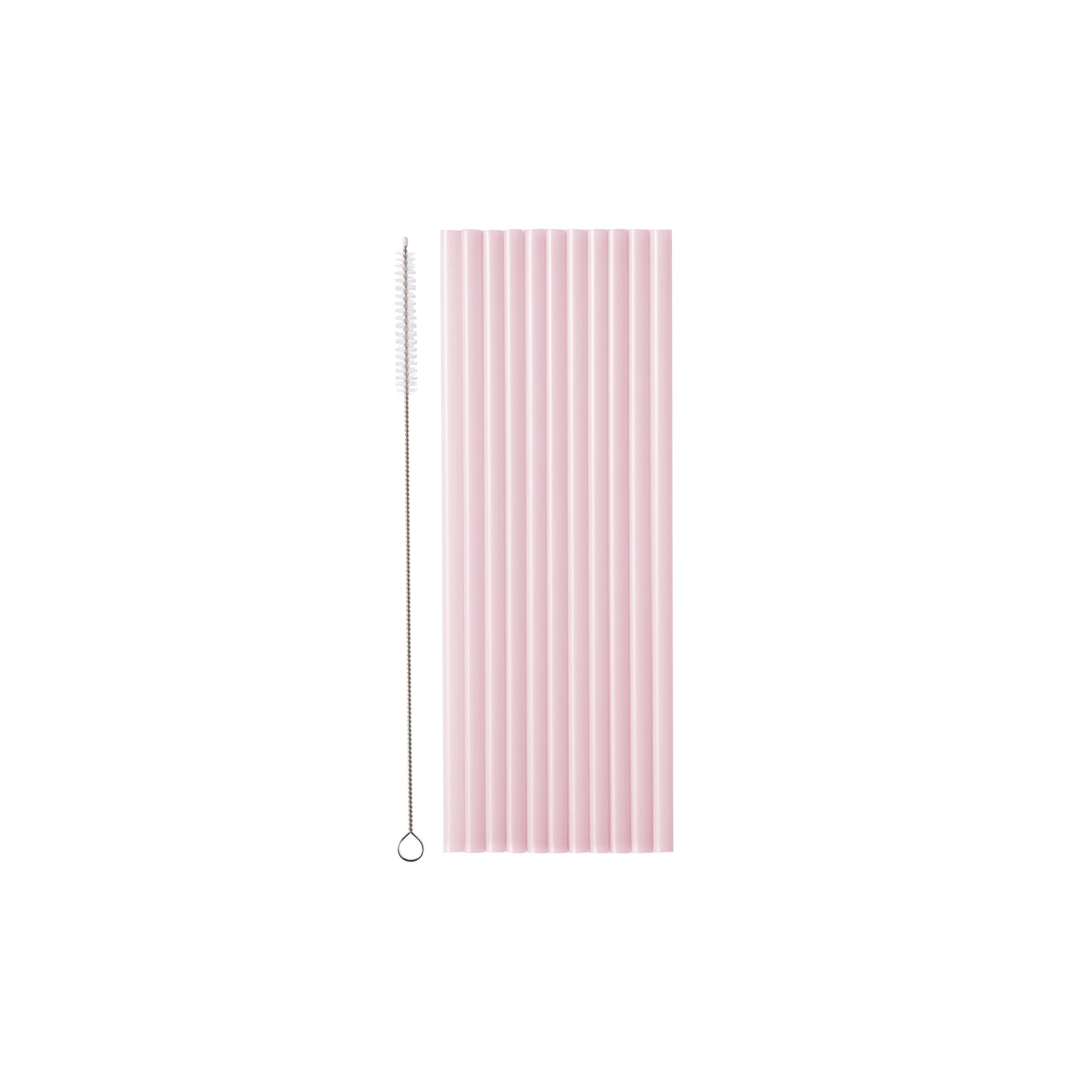 Pink Plastic Straws