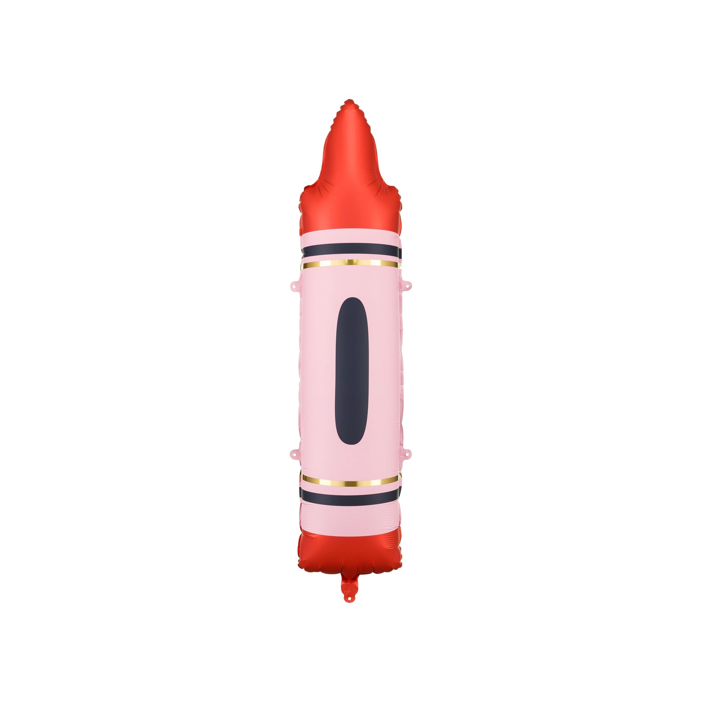 Red Crayon Foil Balloon