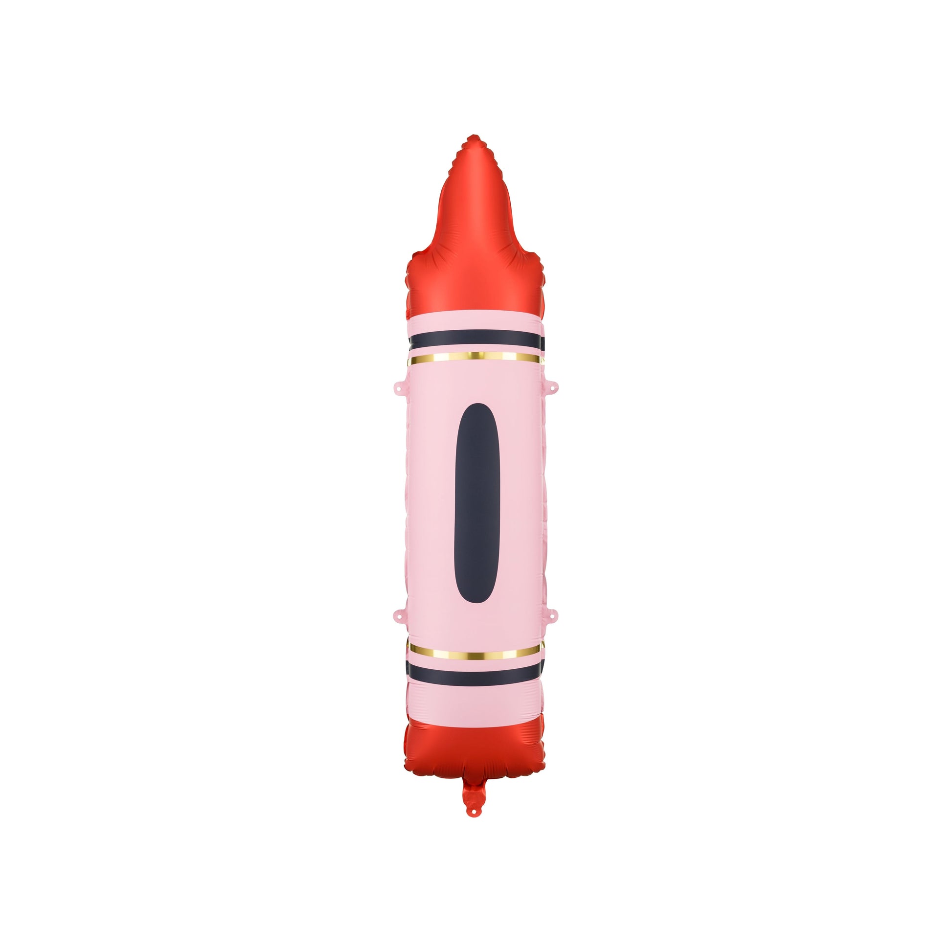 Red Crayon Foil Balloon