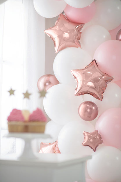 Rose Gold Star Balloon Set