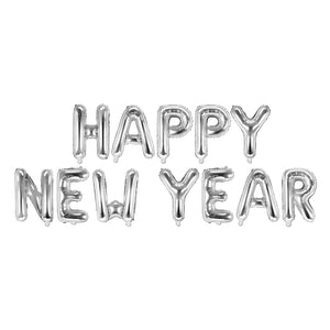 Silver Happy New Year Foil Balloon