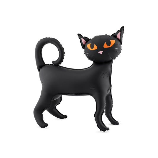 Standing Black Cat Foil Balloon