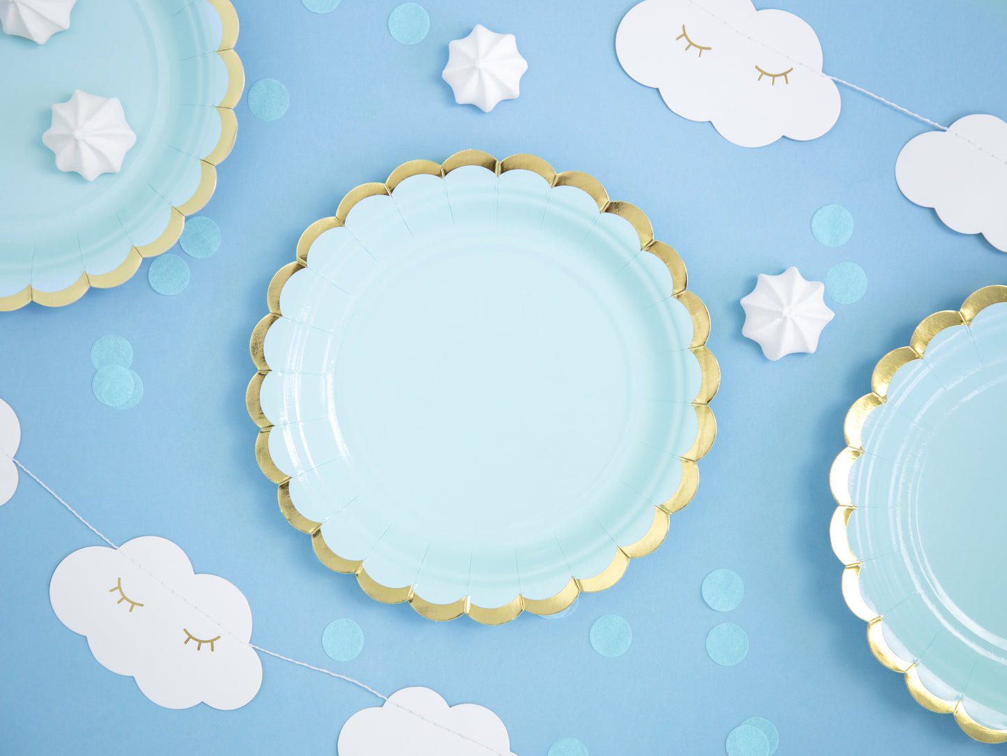 Blue Paper Plates