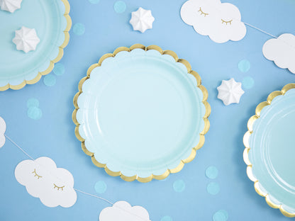 Blue Paper Plates