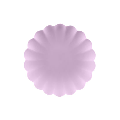 Violet Frill Plastic Plates