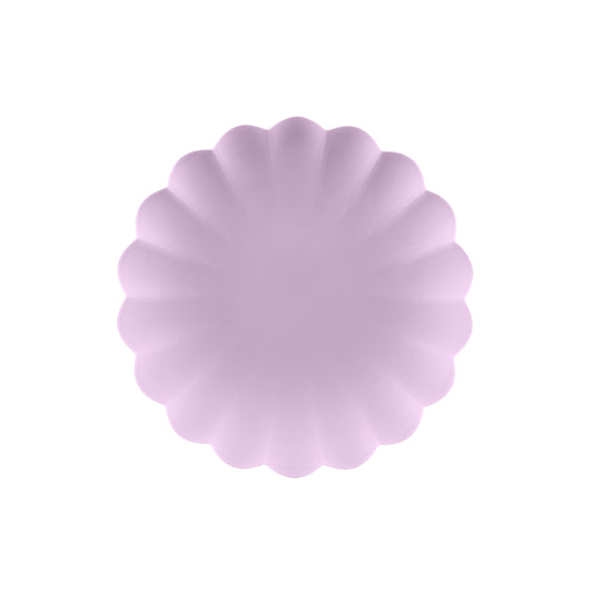 Violet Frill Plastic Plates