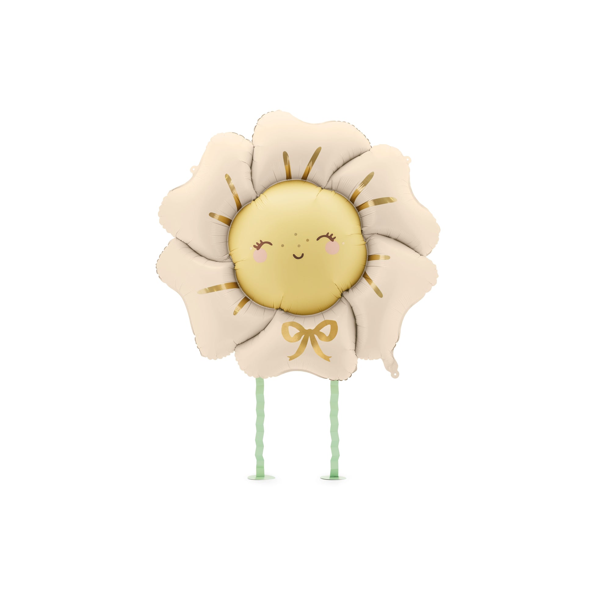 Walking Beige Flower Foil Balloon