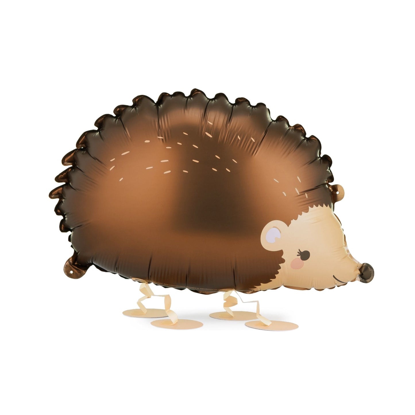 Hedgehog-shaped balloon with a white background