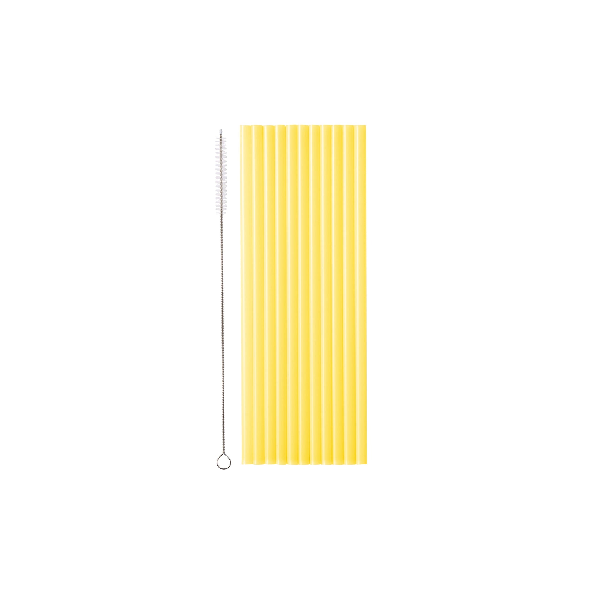 Yellow Plastic Straws
