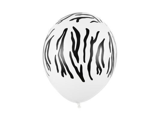 Zebra Print Balloons - 30 cm