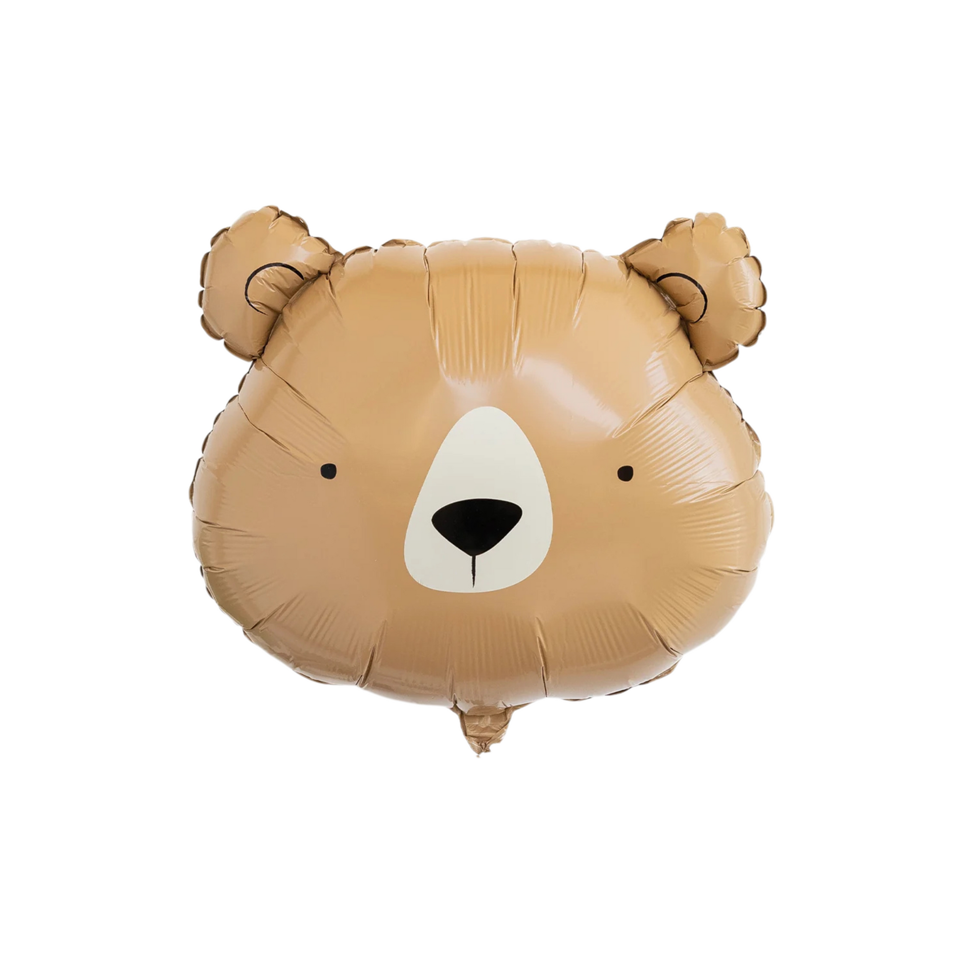 Bear-shaped balloon on a white background