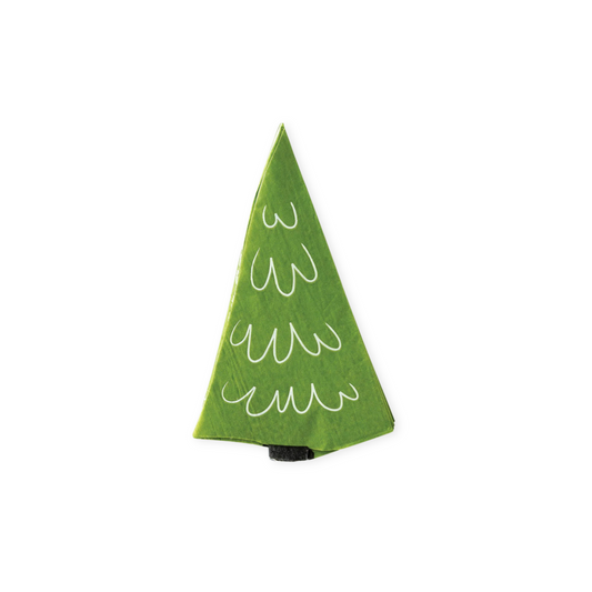 Green pine tree napkin