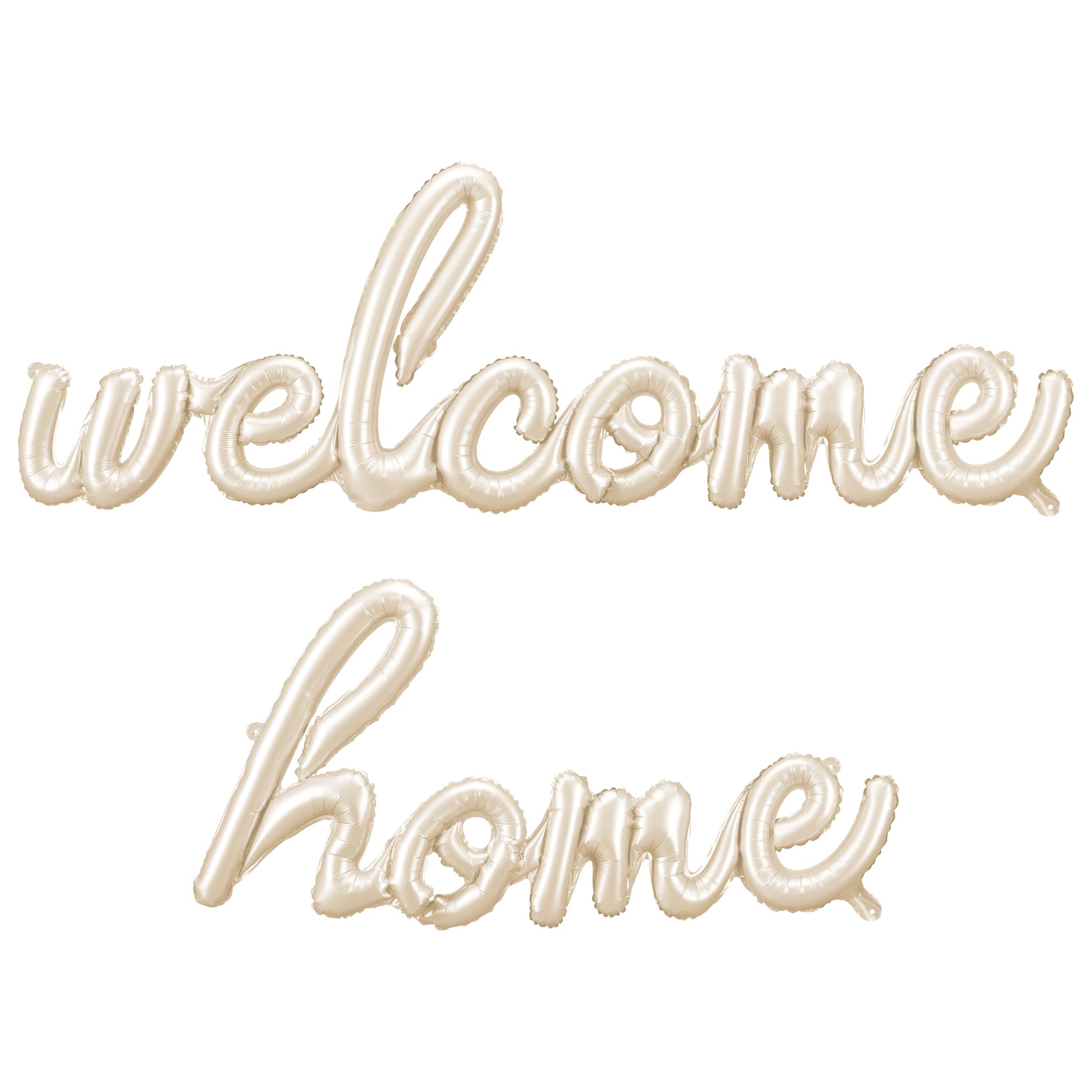 Beige Welcome Home Foil Balloon