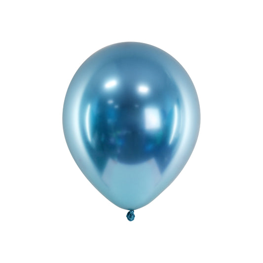 Blue glossy balloon for kids birthday party