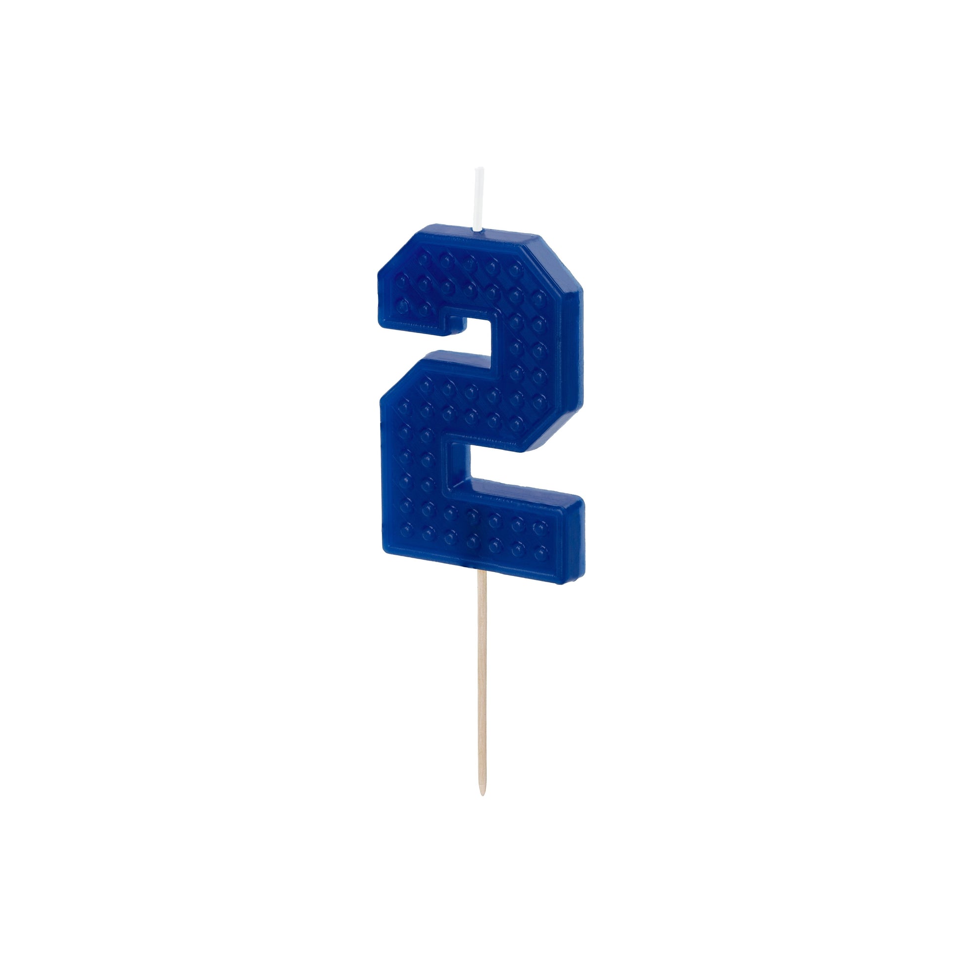Blue Birthday Candle – Number 2
