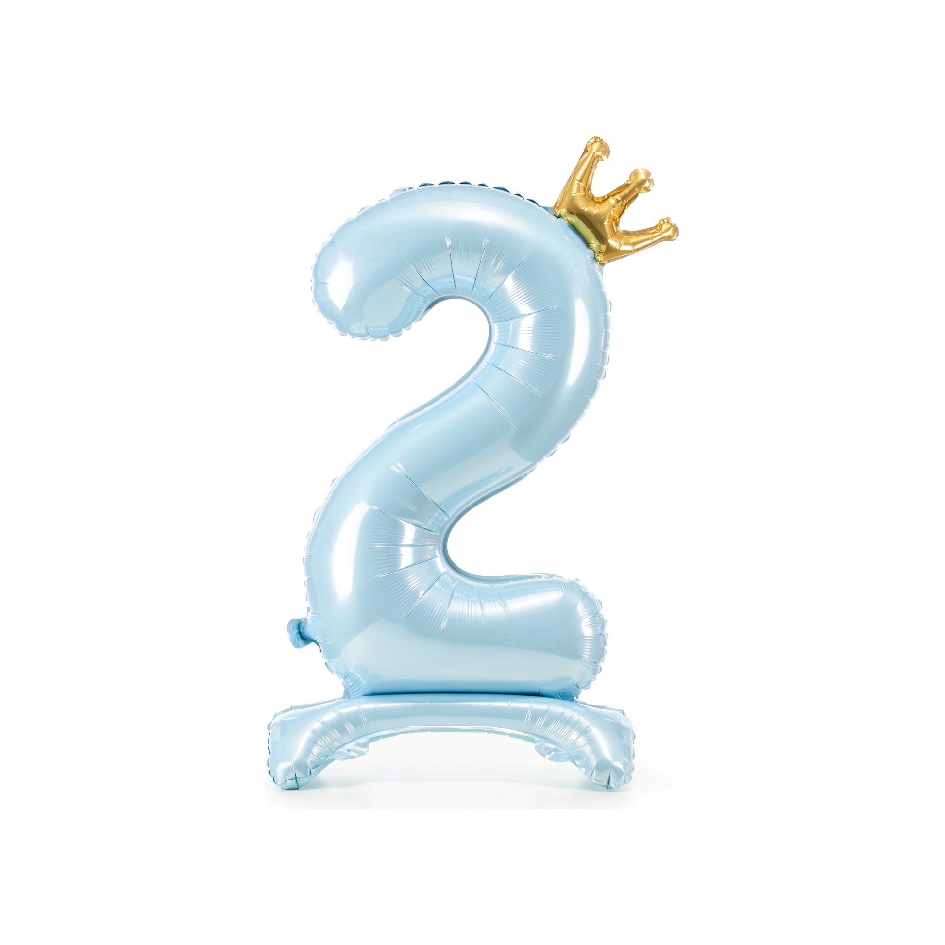 Blue Standing Foil Number Balloon for kids birthday party