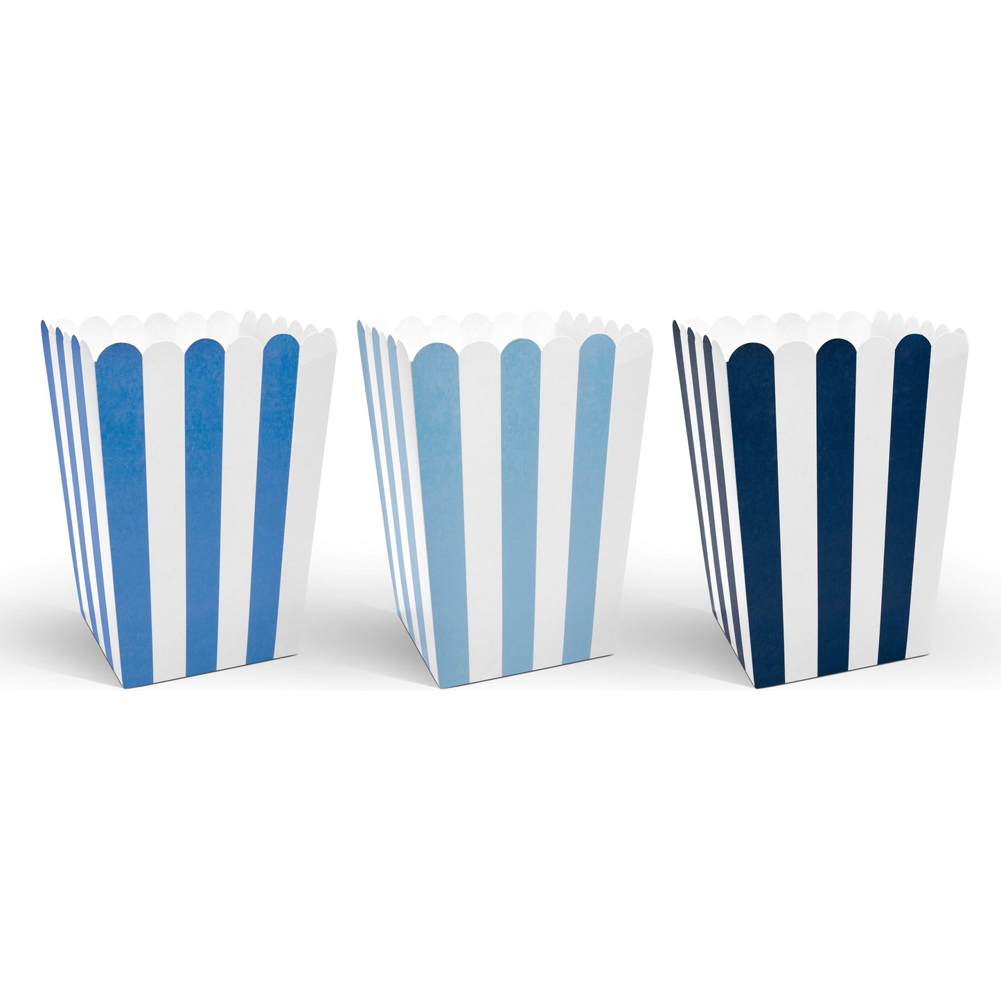 Blue Striped Snack Boxes