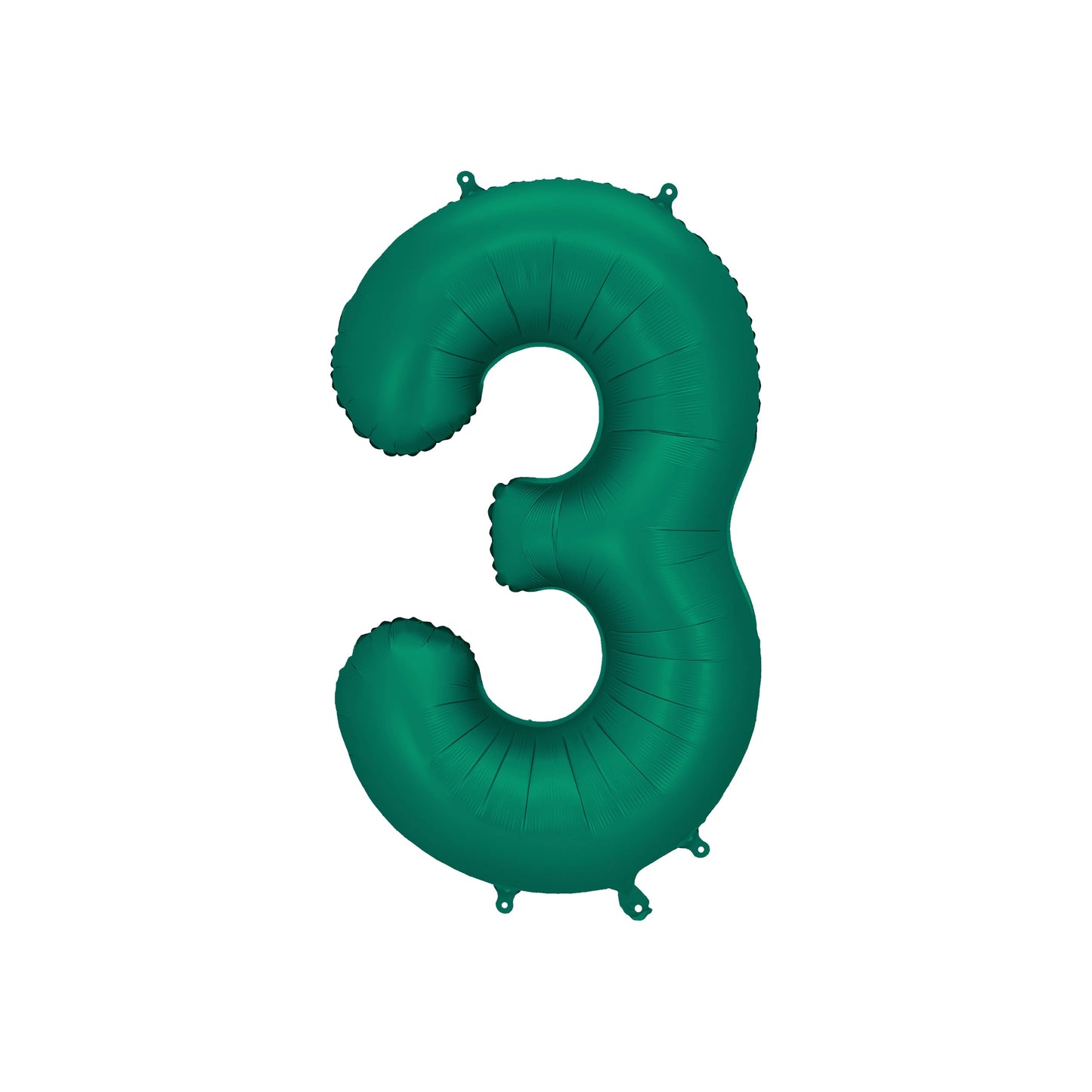 Bottle Green Number 3 Foil Balloon – Birthday Party Decoration