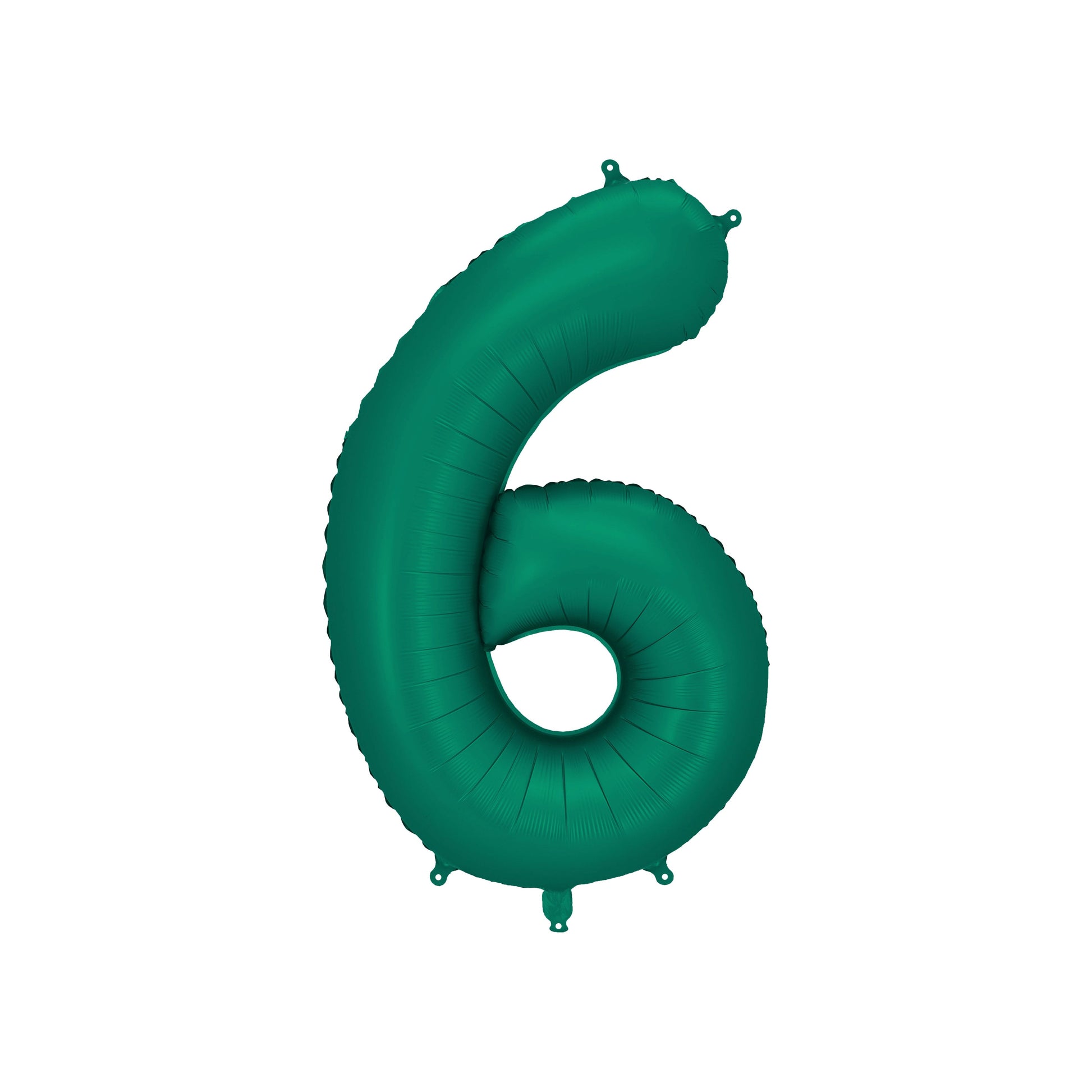 Bottle Green Number 6 Foil Balloon – Birthday Party Decoration