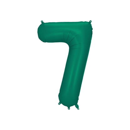 Bottle Green Number 7 Foil Balloon – Birthday Party Decoration
