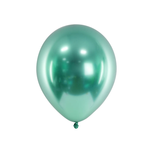 Bottle green glossy balloon for kids birthday party