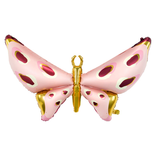 Pink butterfly foil balloon for unicorn birthday party decoration