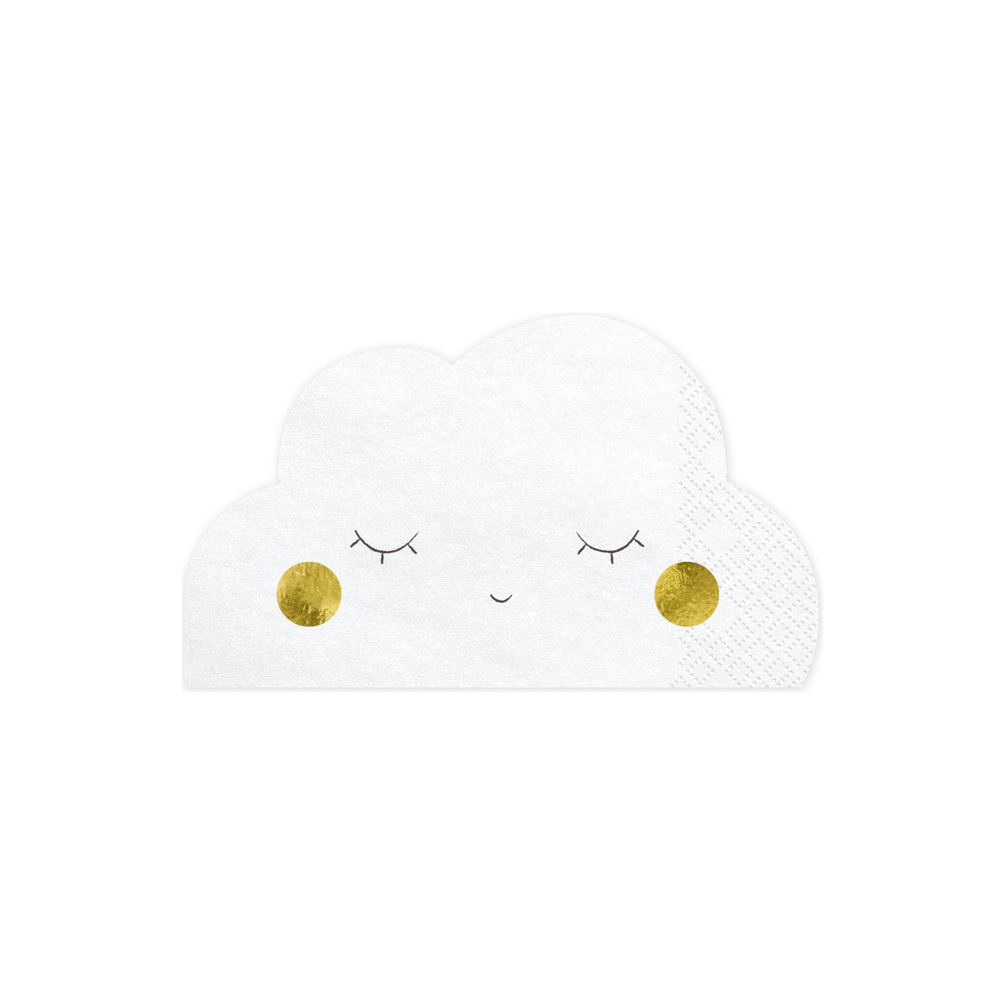 Cloud-shaped paper napkins – pastel table decorations for Welcome to the World baby party