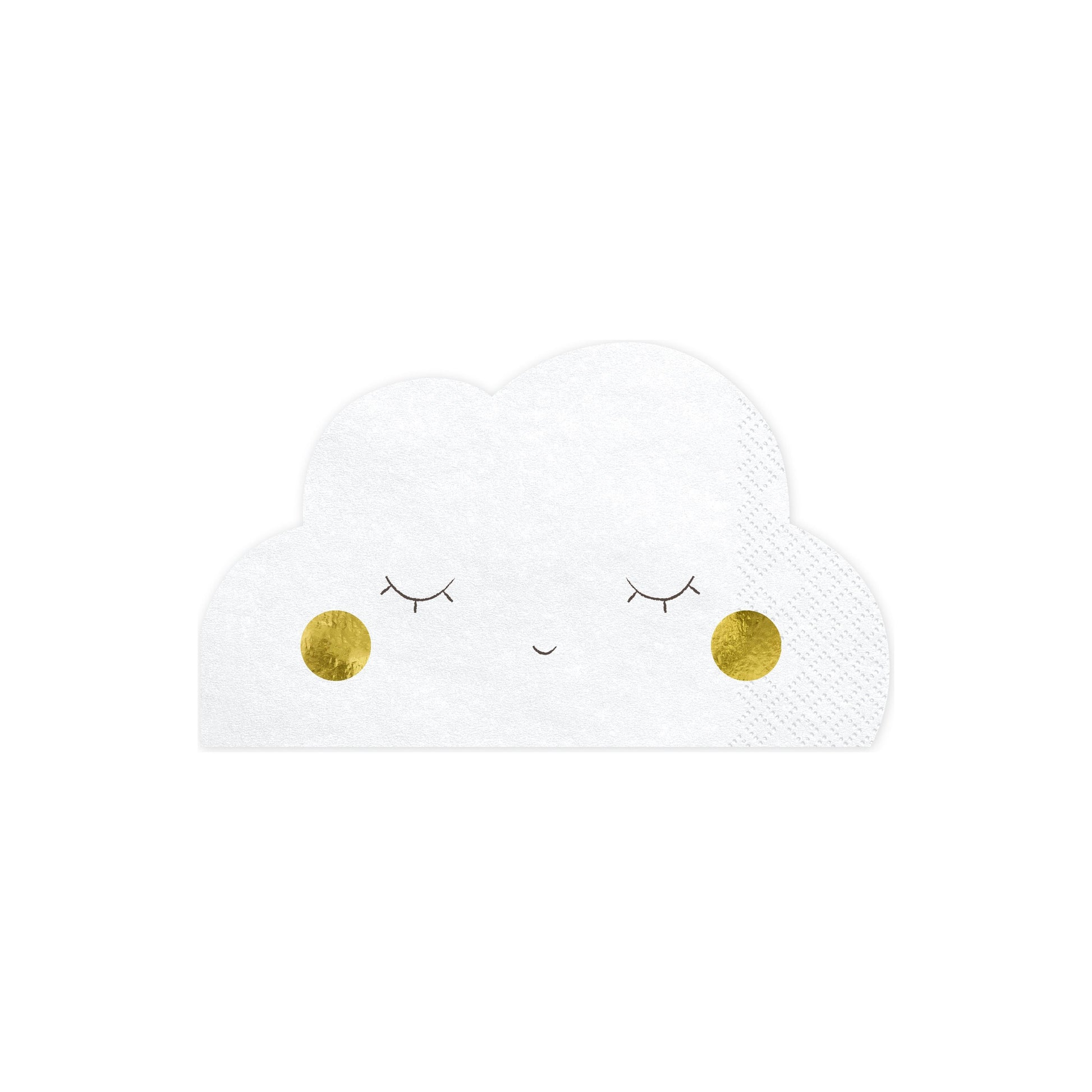 Cloud-shaped paper napkins – pastel table decorations for Welcome to the World baby party