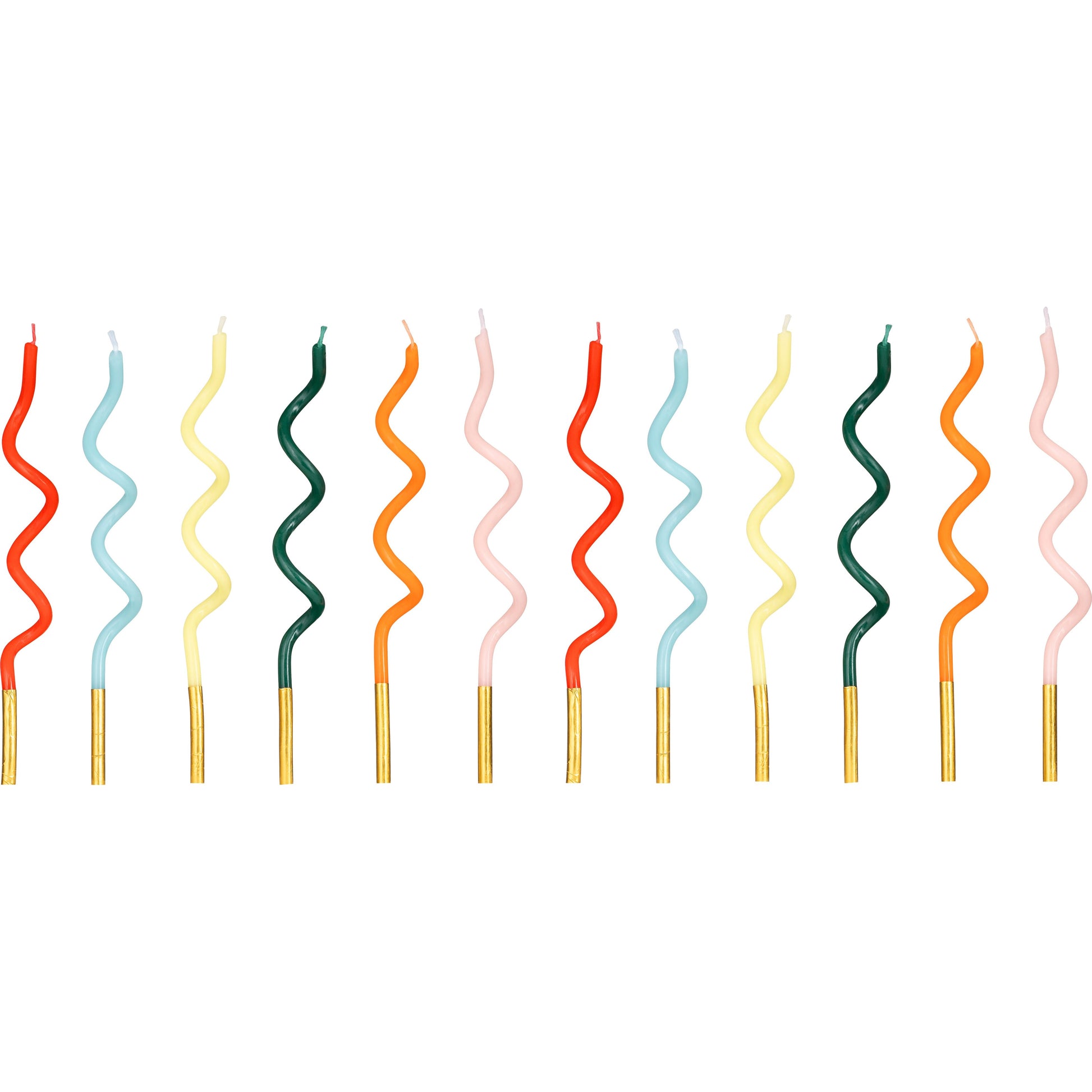 Curl Rainbow Birthday Candles